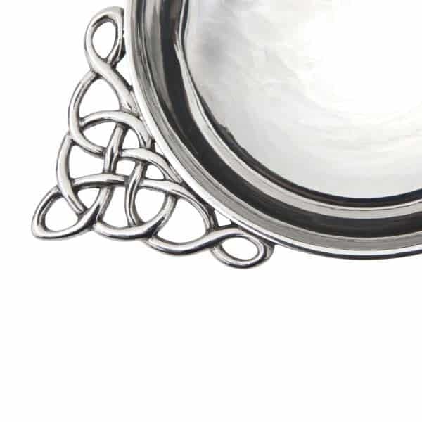 Pewter Celtic Knotwork Quaich - Wyrdraven Items From Pewter - www.wyrdraven.co.uk