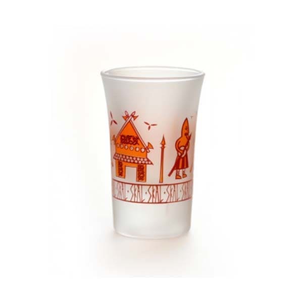 Viking Shot Glass Viking Warrior - Wyrdraven Glassware - www.wyrdraven.co.uk