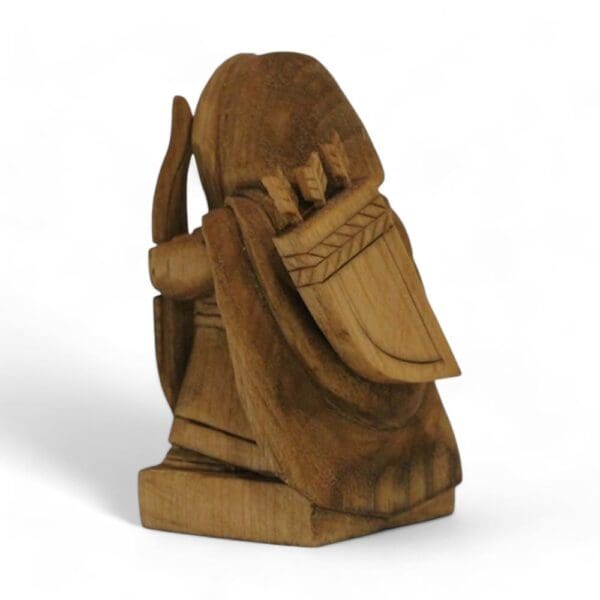 Hand Carved Wooden Figurine Ullr - Wyrdraven Viking Figurines - www.wyrdraven.co.uk