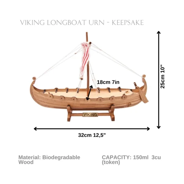 Viking Ship Urn - Viking Burial - Wyrdraven Viking ships -wyrdraven.co.uk