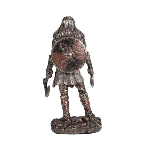 Bronze Female Viking Warrior Figurine - Wyrdraven Viking Figurines - www.wyrdraven.co.uk