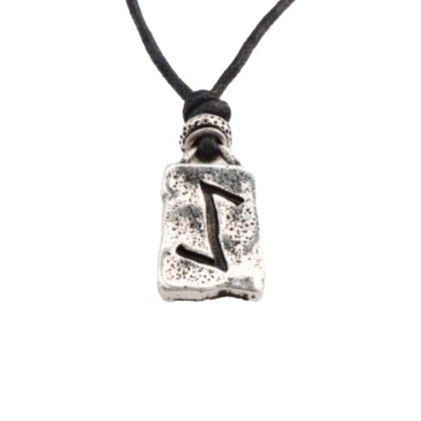 Pewter Jera Rune Pendant - Viking Rune Pendant- Wyrdraven Jewellery - wyrdraven.co.uk