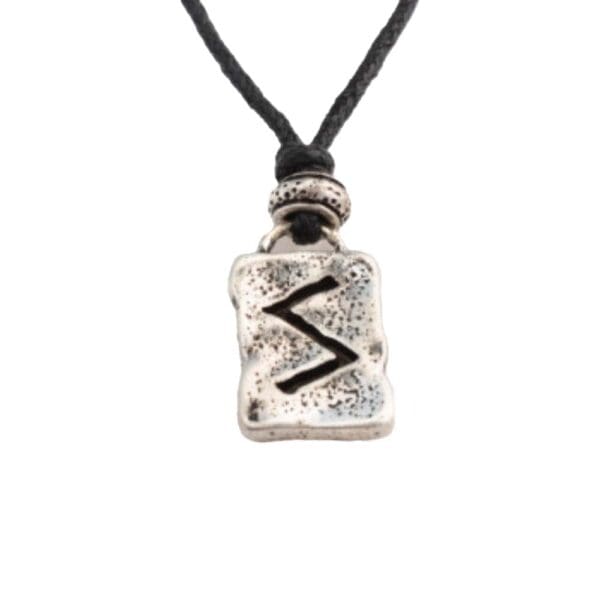 Pewter Sowulo Rune Pendant - Viking Rune Pendant- Wyrdraven Jewellery - wyrdraven.co.uk