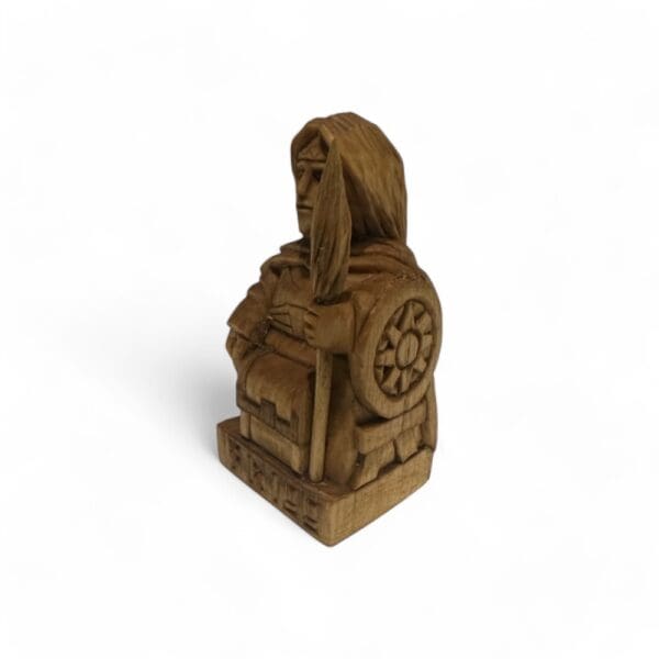 Hand Carved Wooden Figurine Frigg - Wyrdraven Viking Figurines - www.wyrdraven.co.uk