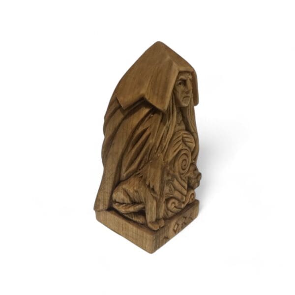 Hand Carved Wooden Figurine Jord - Wyrdraven Viking Figurines - www.wyrdraven.co.uk