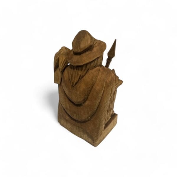 Hand Carved Woden Figurine Wodan - Wyrdraven Viking Figurines - www.wyrdraven.co.uk