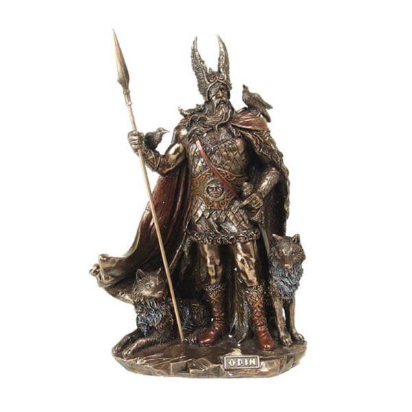 Odin With Gingnir Figurine - Wyrdraven Viking Figurines - www.wyrdraven.co.uk