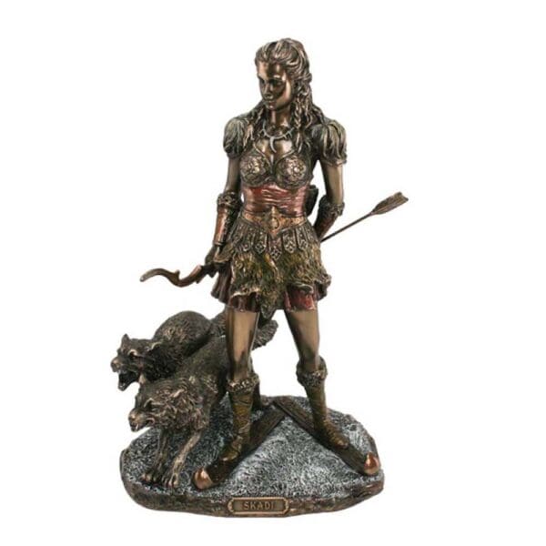 Skadi Figurine - Wyrdraven Viking Figurines - www.wyrdraven.co.uk