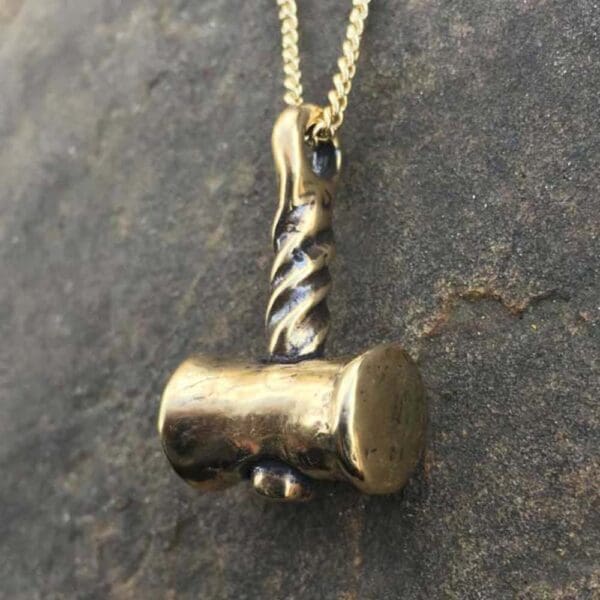 Crafty Celts Bronze Lagertha Thors Hammer - Wyrdraven Jewellery -www.wyrdraven.co.uk