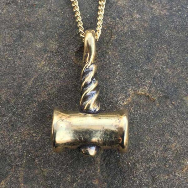 Crafty Celts Bronze Lagertha Thors Hammer - Wyrdraven Jewellery -www.wyrdraven.co.uk