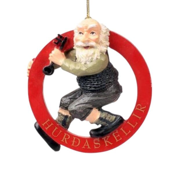 Hurdaskellir Door Slammer Decoration - Wyrdraven Yule Decorations - Wyrdraven - www.wyrdraven.co.uk